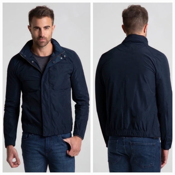 NWT WRK Navy Blue Crystler Men's Windbreaker